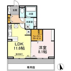 鮎喰駅 徒歩13分 1階の物件間取画像